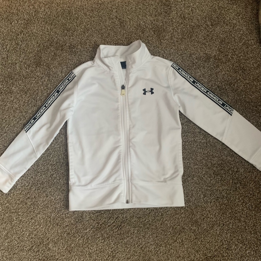 Boy’s Under Armour White Zippered Jacket 5